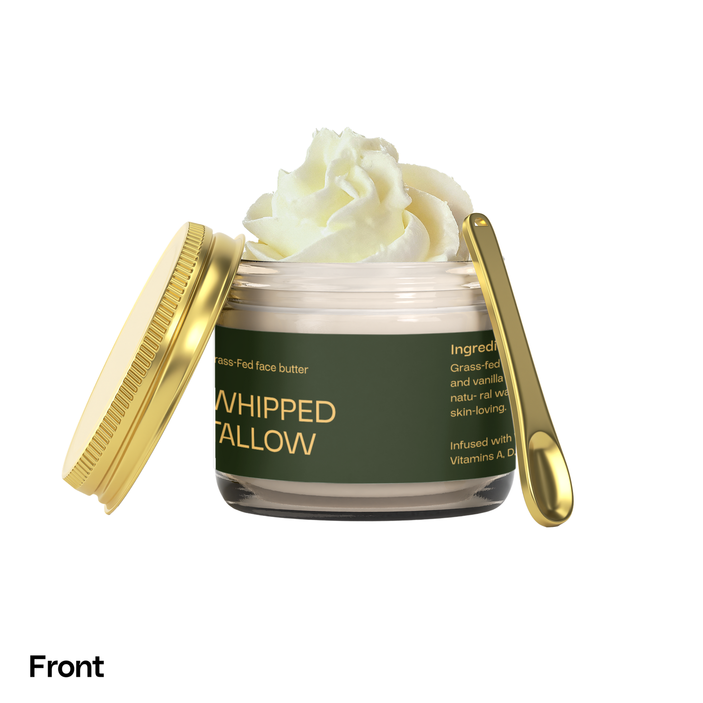 Whipped Grass-Fed Tallow Balm with Vanilla Bean