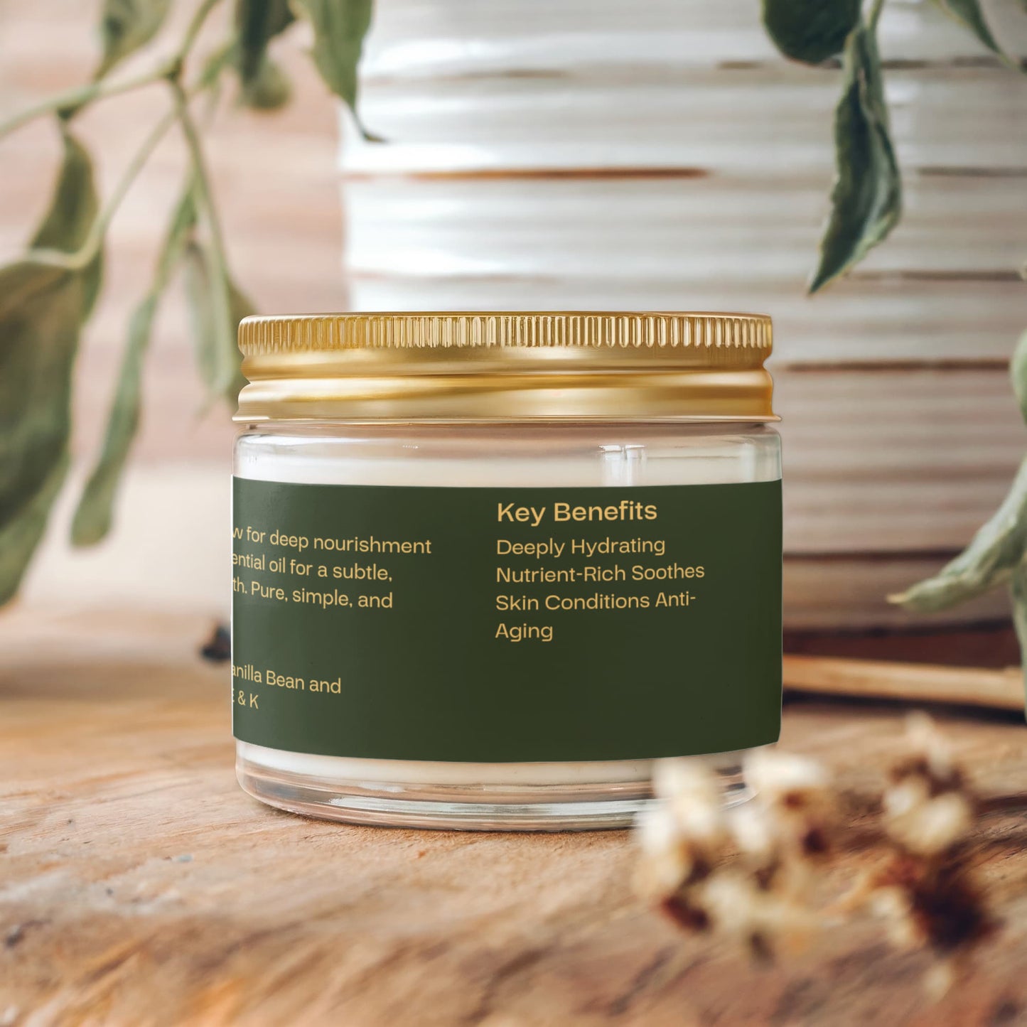 Whipped Grass-Fed Tallow Balm with Vanilla Bean